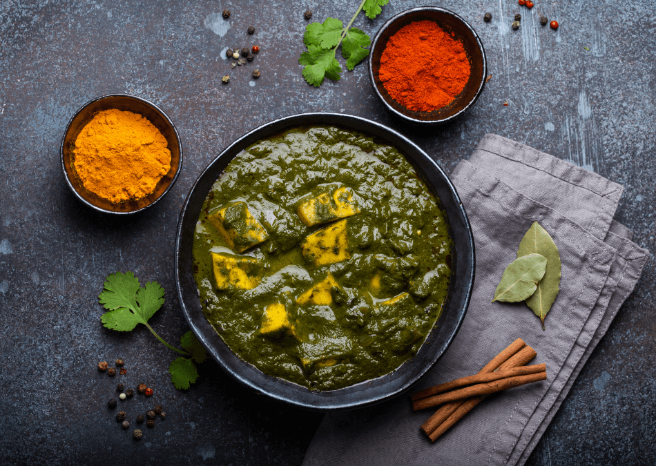 palak paneer servit