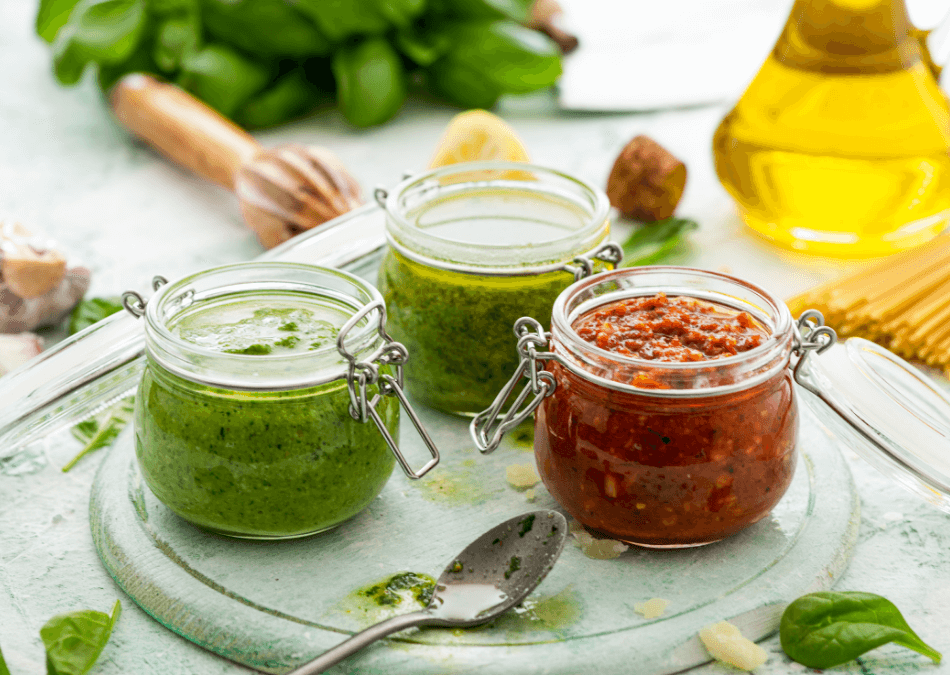 borcane sticla cu sosuri