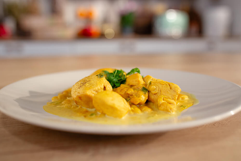 Curry de pui cu fasole