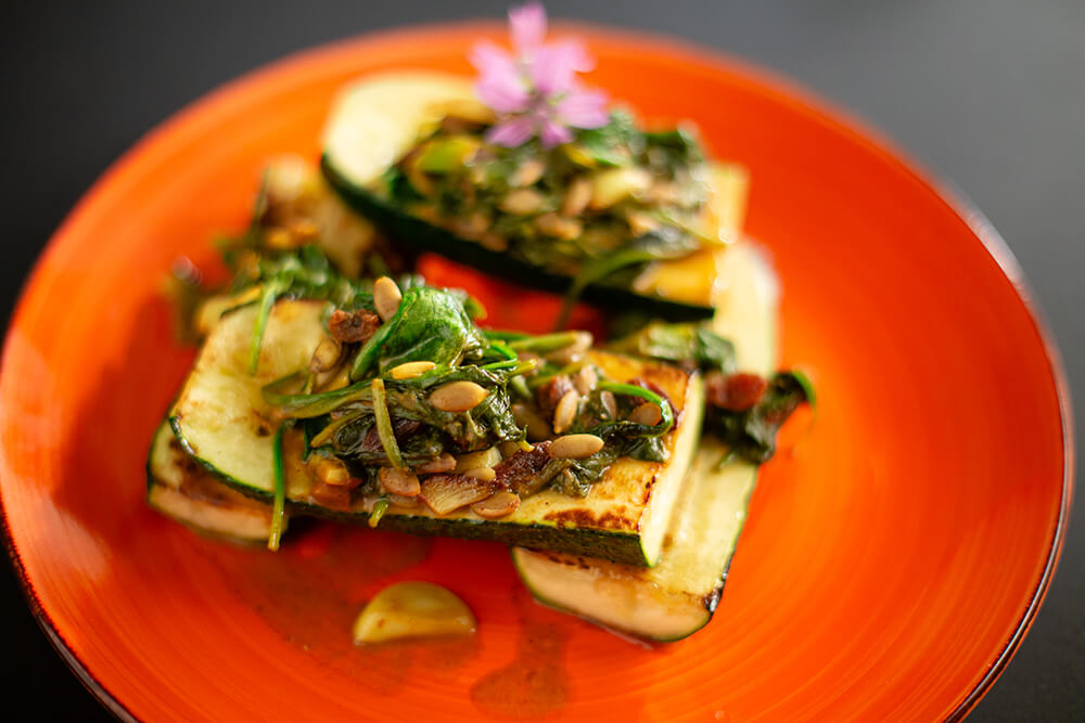 Zucchini oriental cu spanac