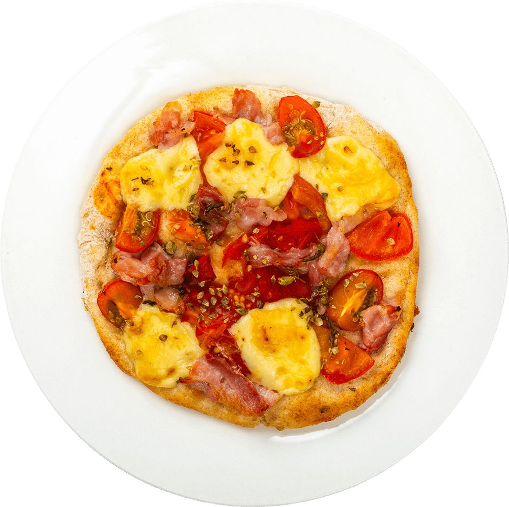 Fotografie Pizza express cu bacon si gouda