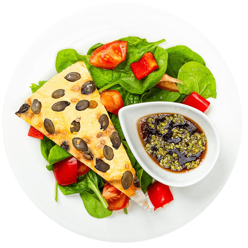 Fotografie Salata cu spanac si brie