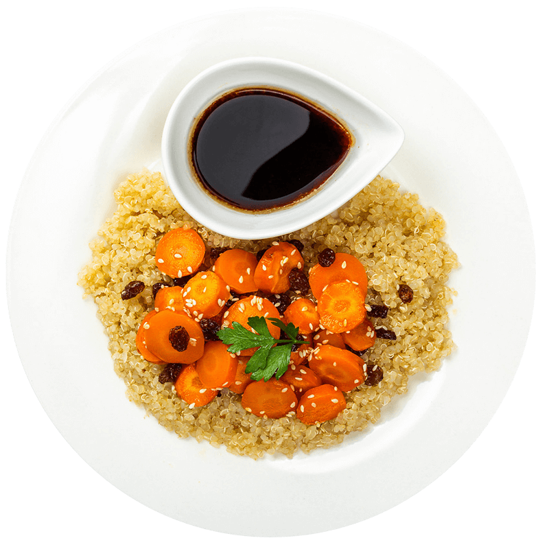 Fotografie Quinoa cu morcovi la cuptor