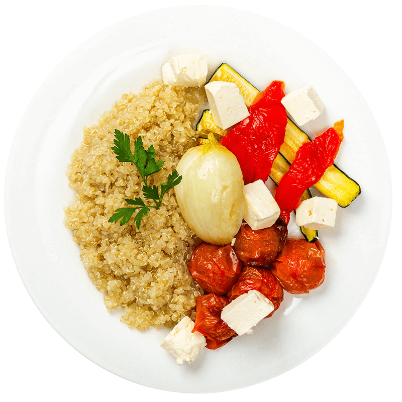 Fotografie Legume la cuptor cu quinoa